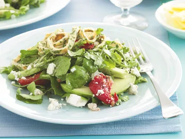 Omelet, Watercress and Fetta Salad