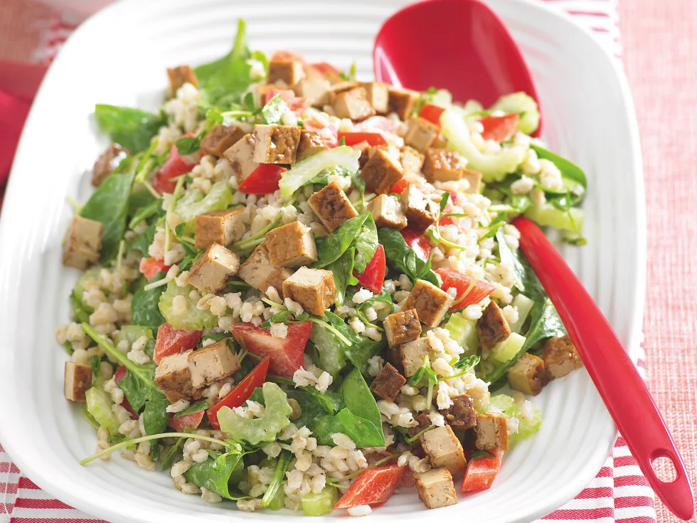 Tofu and Barley Salad