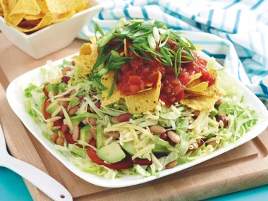 Mexican Layered Bean Salad