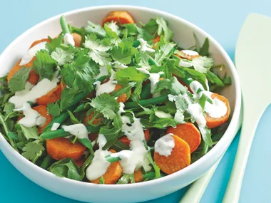 Roasted Kumara and Rocket Salad