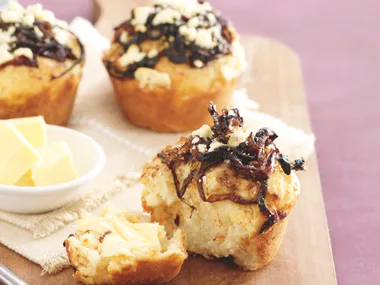 Caramelised Onion and Fetta Muffins