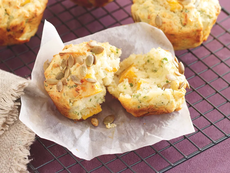 Roast Pumpkin and Parmesan Muffins