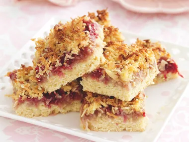Coconut and Raspberry Slice
