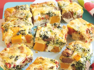 Lamb, Petta and Pumpkin Frittata