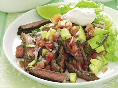 Spiced Steak with Avocado Salsa