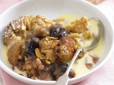 Orange, Almond and Cherry Pudding
