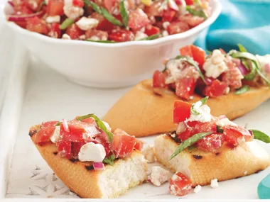 Tomato and Fetta Bruschetta