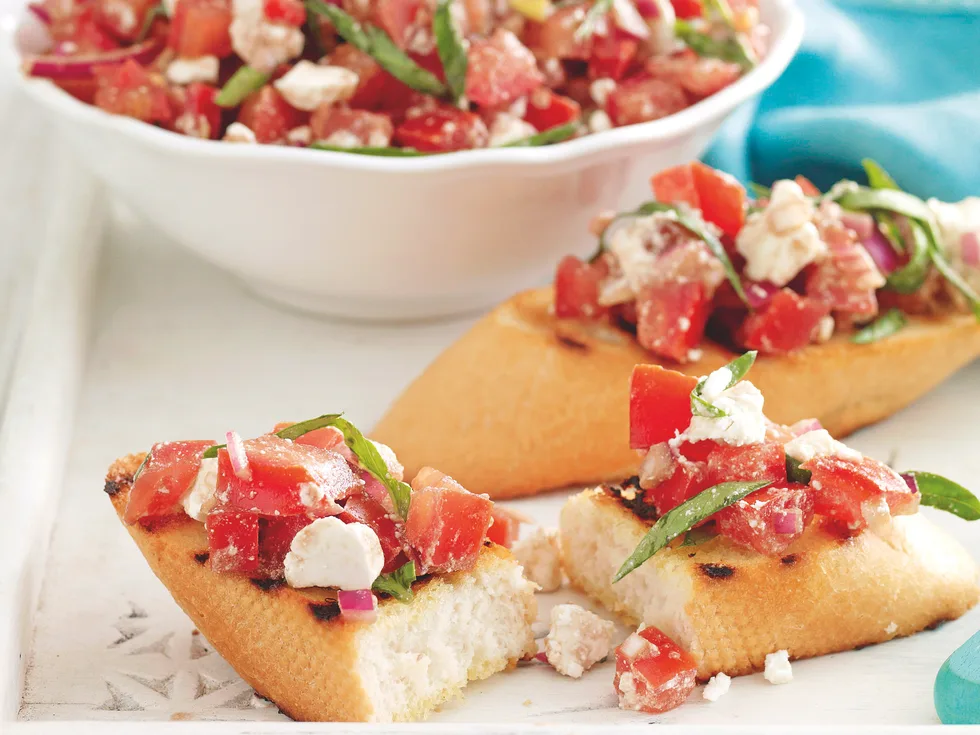 Tomato and Fetta Bruschetta