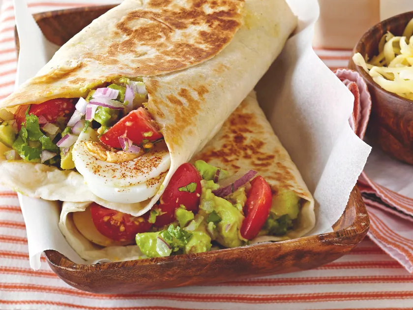 Mexican brekkie wraps