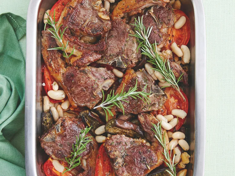 Mediterranean Lamb and Vegetable Bake