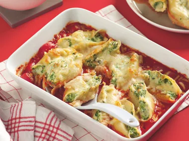 Spinach and Fetta Shells