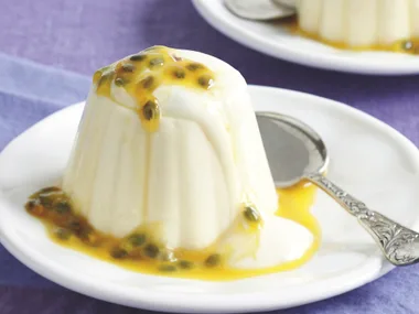 Passionfruit Yogurt Pannacotta
