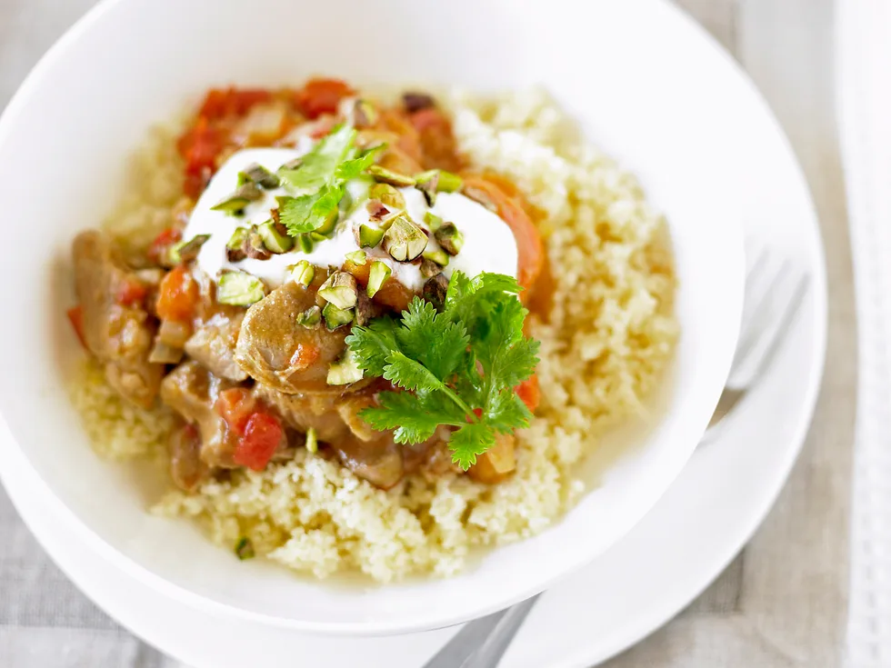 Apricot and turkey tagine