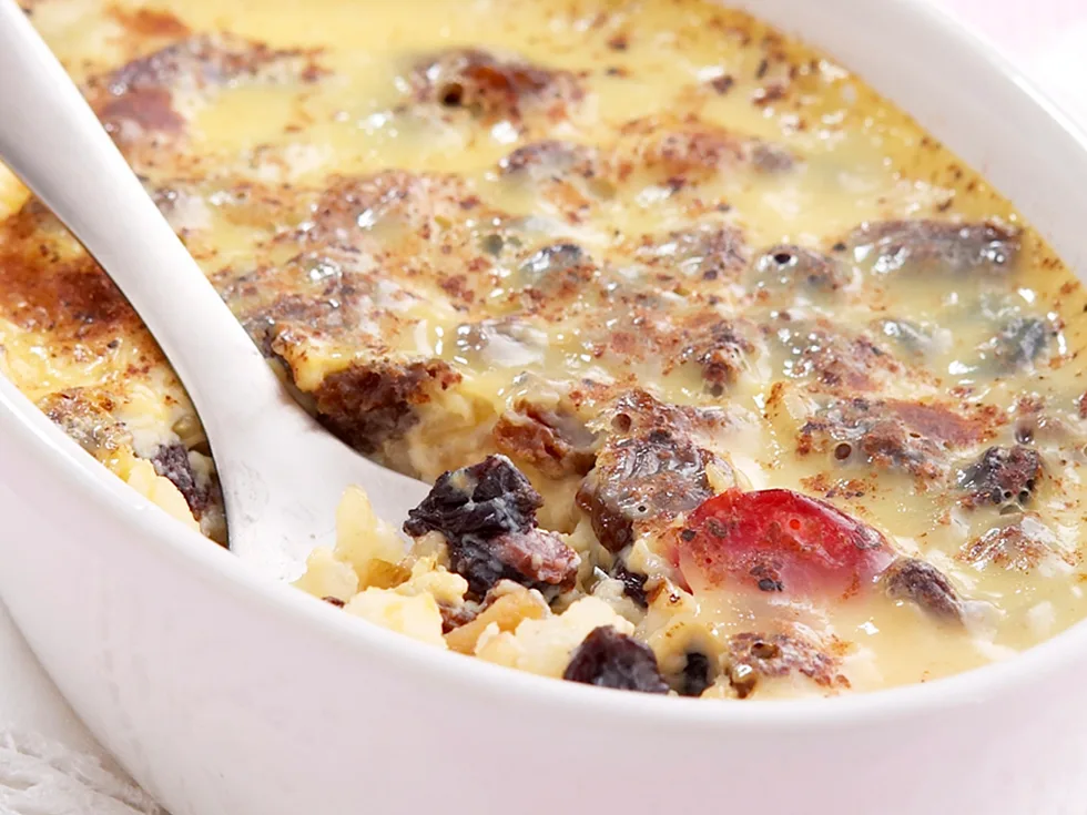 brown rice custard
