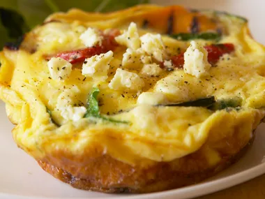 char grilled vegetable frittata