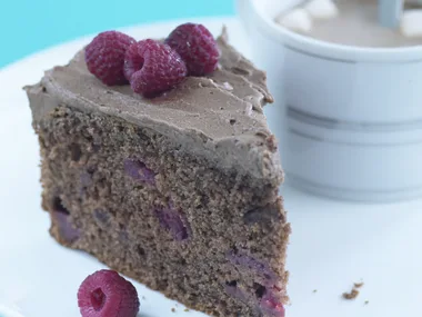 chocolate raspberry butter cake.