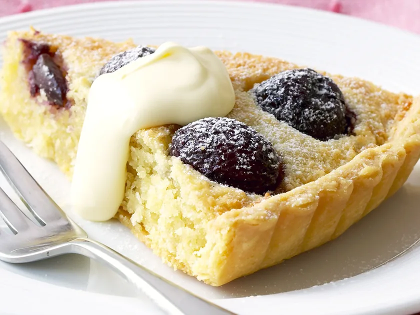 Cherry and almond tart