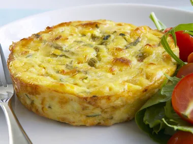 chicken and corn frittata