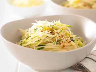 Chilli, zucchini and lemon pasta2