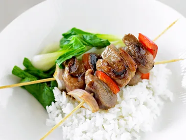 Chinese turkey kebabs