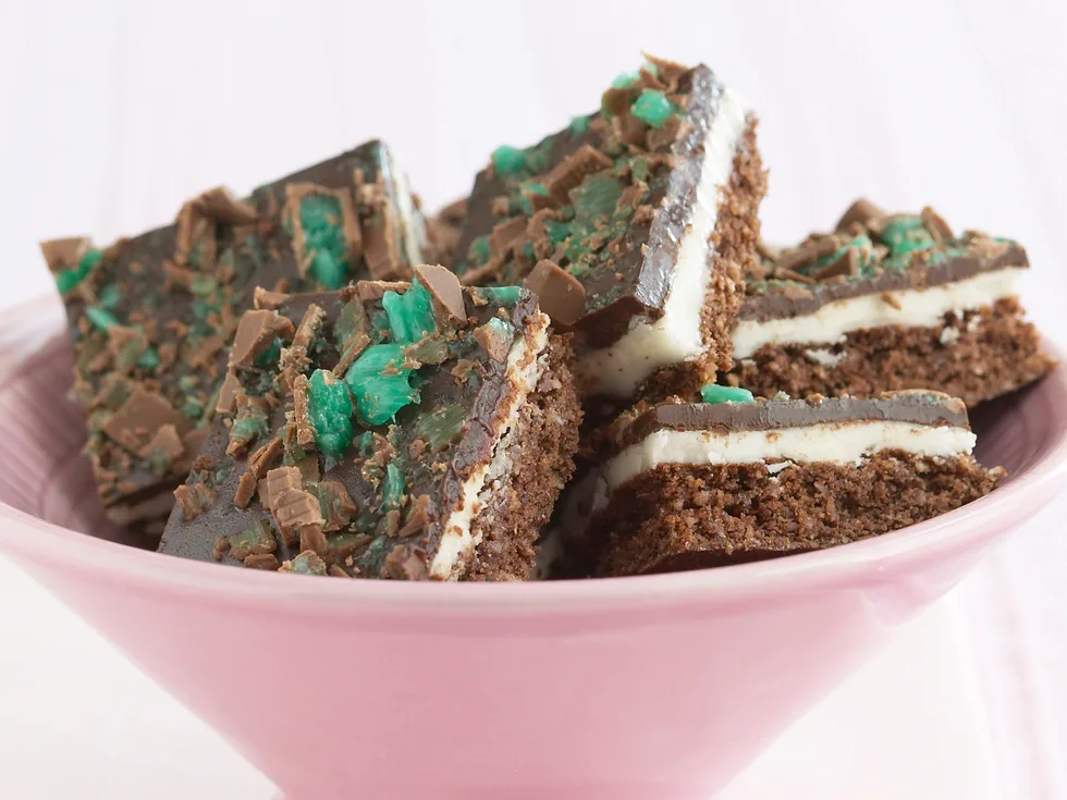 Choc mint slice