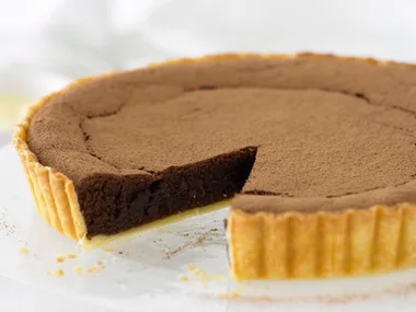 Chocolate almond tart