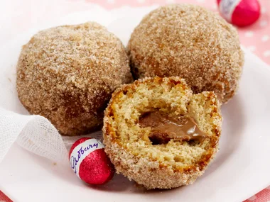 Chocolate red doughnuts