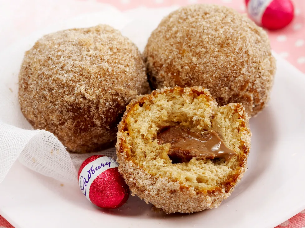 Chocolate red doughnuts