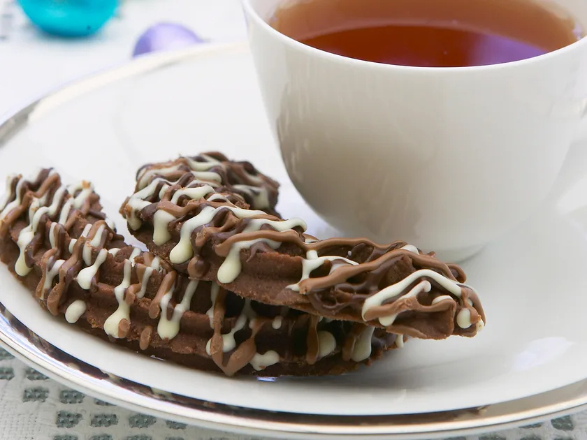 Chocolate shortbread biscuits