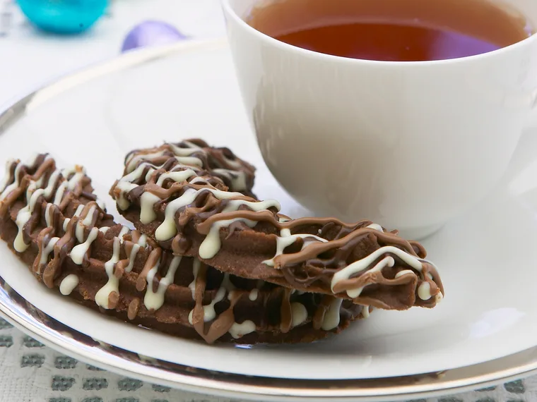 Chocolate shortbread biscuits
