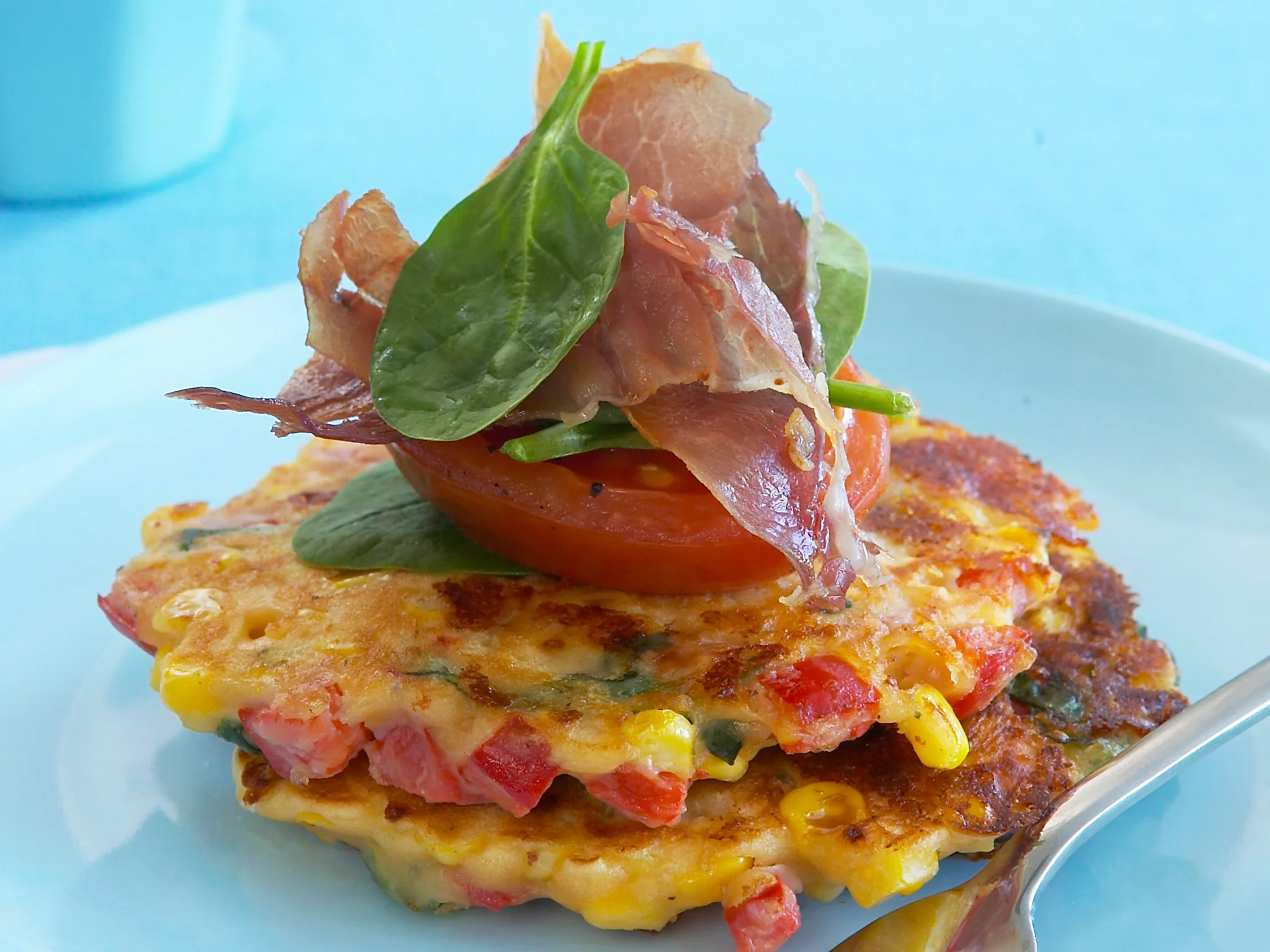 Corn and Capsicum Fritters