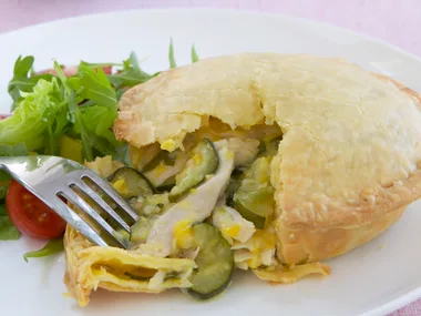 Corn, Chicken and Zucchini Pie