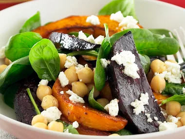 Chickpea, Beetroot and Pumpkin Salad