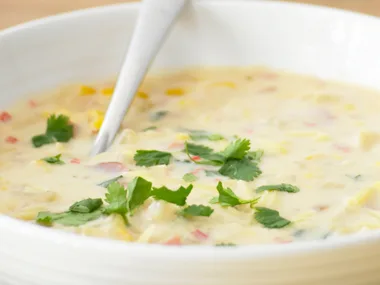 Corn, Chilli and Coriander Chowder