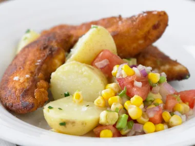 Spicy Chicken with Corn Salsa