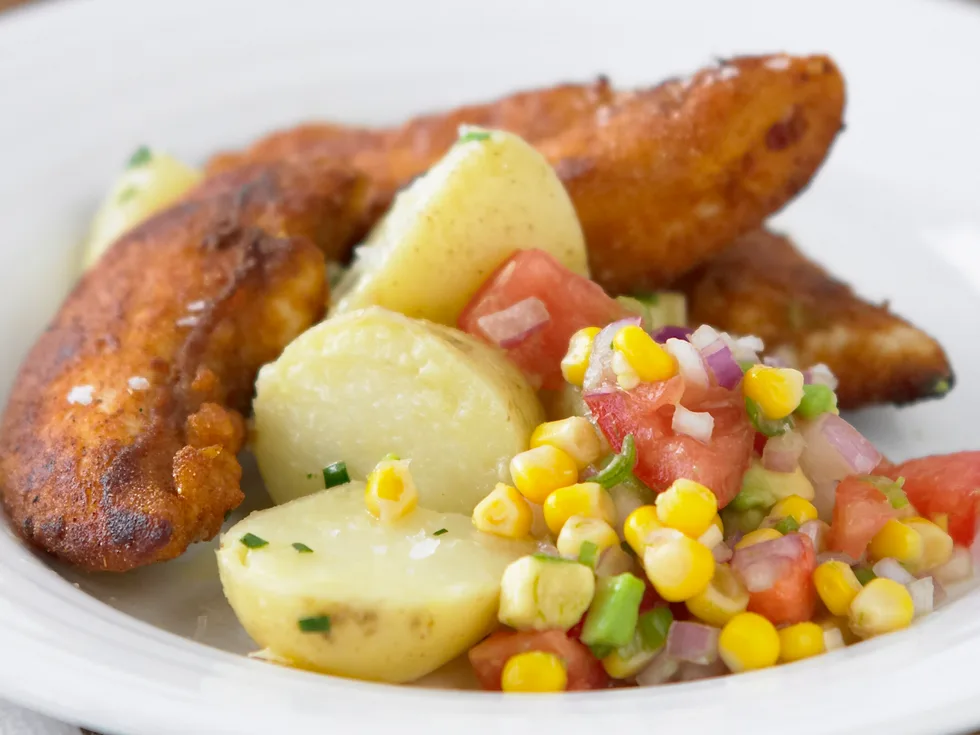 Spicy Chicken with Corn Salsa