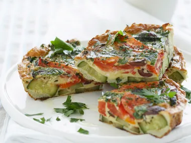 Zucchini and Tomato Frittata