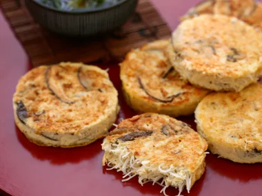 Chicken and Noodle Pancakes