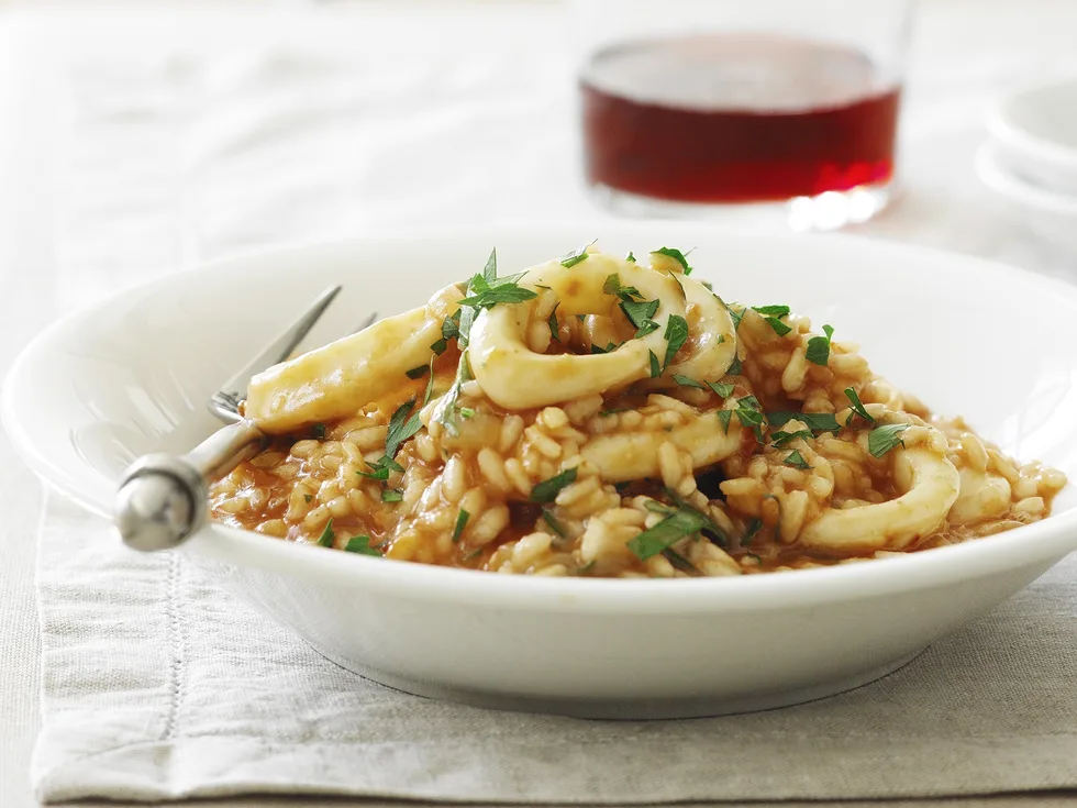 Calamari and Tomato Risotto
