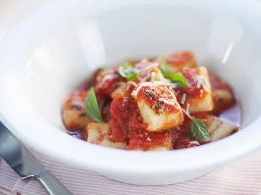 Ricotta Gnocchi with Tomato Sauce