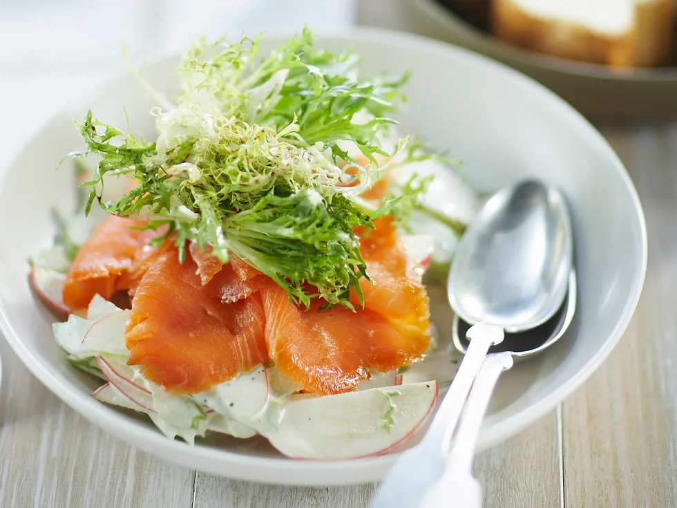 Salmon, Apple and Celery Salad