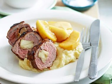 Apple stuffed pork