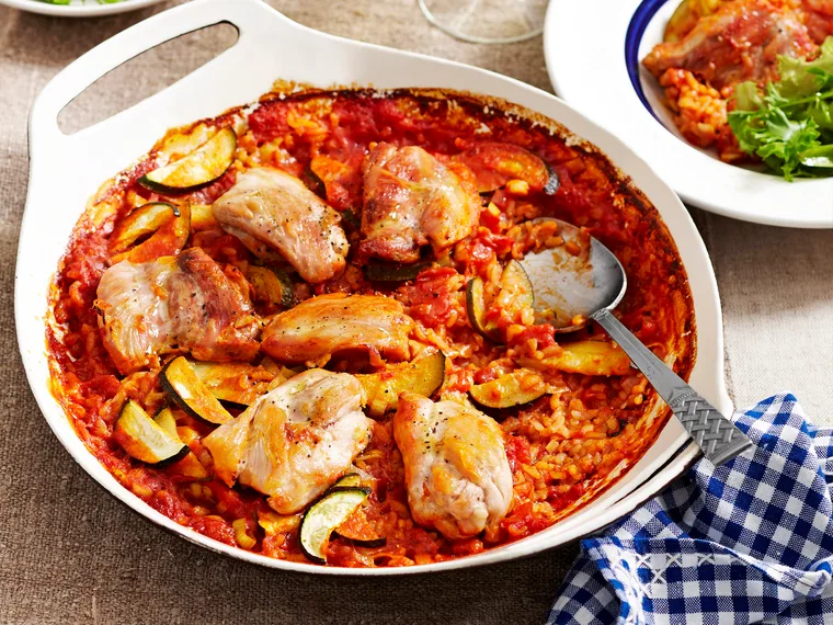 Baked chicken rice