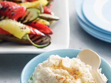 Grilled Vegetables and White Bean Dip