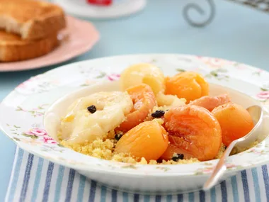 Sweet Couscous with Stewed Fruit