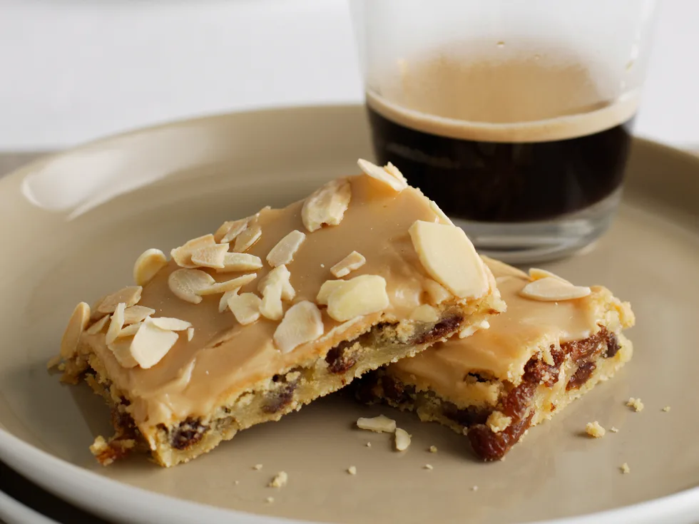 Coffee and Almond Slice