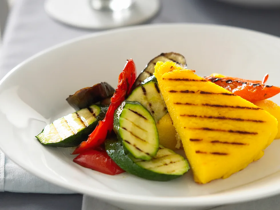 Chargrilled Polenta and Vegetables