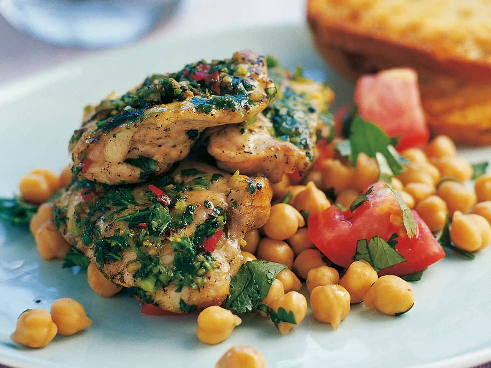 Coriander and Chilli Grilled chicken fillets
