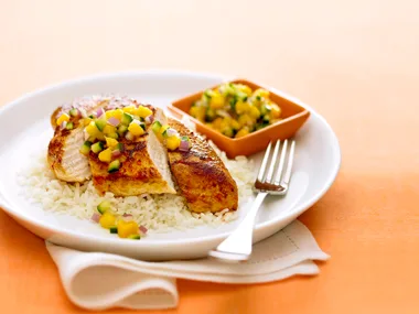 Chicken with mango Salsa