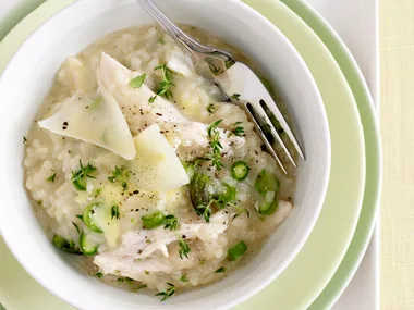 Chicken, Asparagus and Brie Risotto